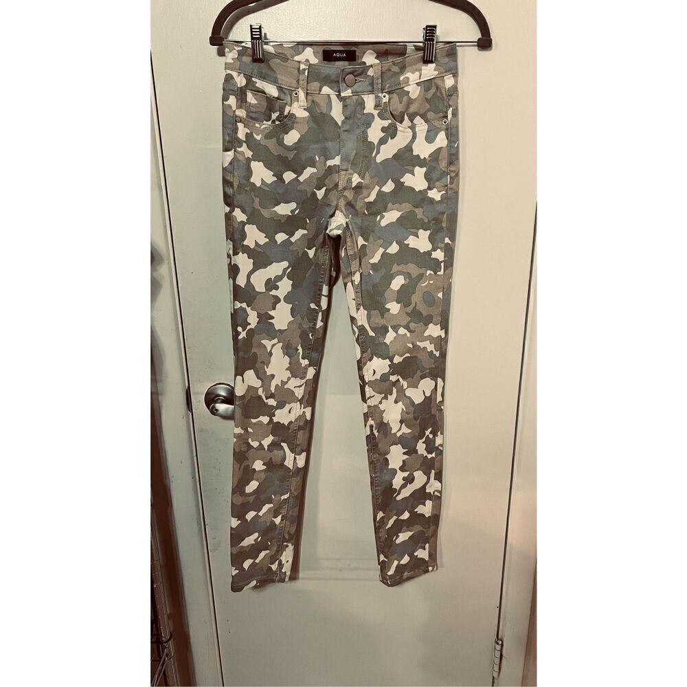 Aqua Camouflage Skinny Jeans Size 24